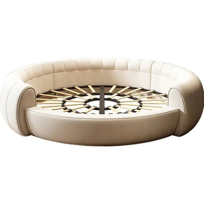 Round Dream Lounger Upholstered Movie Bed - Urban Ashram