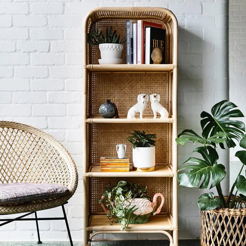 Sophia Rattan Bookshelf - Urban Ashram