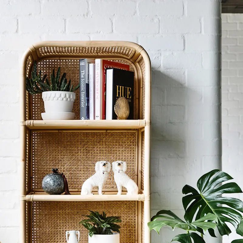 Sophia Rattan Bookshelf - Urban Ashram