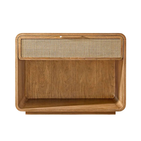 Tula Rattan Cane Open Nightstand - Urban Ashram