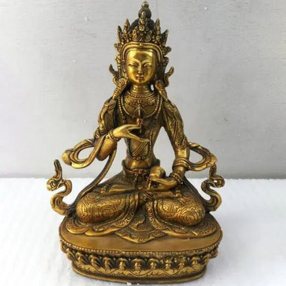 Vajradhara Copper Tibetan Buddha Statue - Urban Ashram