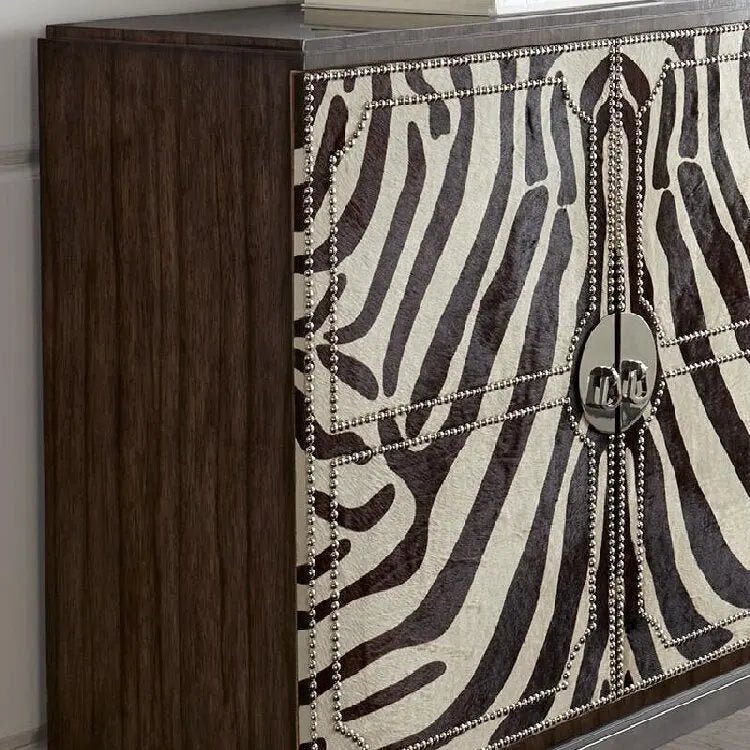 Vann Zebra Black Console Cabinet - Urban Ashram