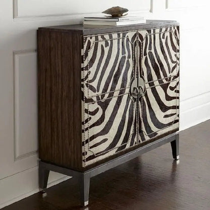 Vann Zebra Black Console Cabinet - Urban Ashram