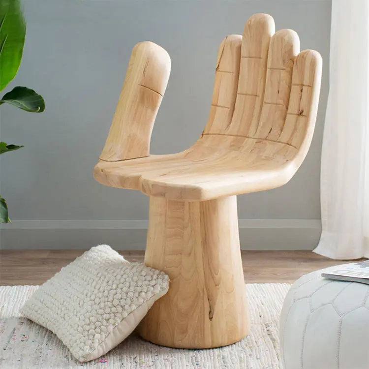 Luxury Buddha hand shape wooden sofa chair - Urban Ashram Home